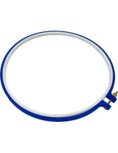 Bastidor 18cm para bordar de plástico con tornillo