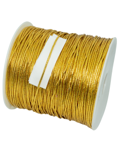 Cordón dorado Lurex 2mm 200 mts