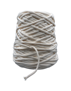 Cordón trenzado Algodón 100% 3mm para macramé y manualidades