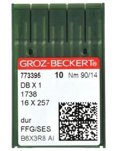 Agujas Talón Delgado Máquina Coser Industrial Recta Grozbeckert DBX 1