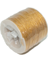 Cordón de Lurex dorado 0.5mm 100 mt