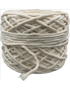 Algodón peinado 3mm macramé 100mts 350gr aprox Cuerda Cordón