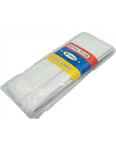 Elástico Blanco 20mm de ancho, pieza de 10 mts
