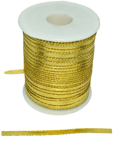 Cinta Dorada 5mm Lurex 100 metros Navidad