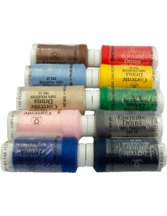 Hilo para coser Drima Coats Cadena, Bobina de 500 yds 100% Poliester