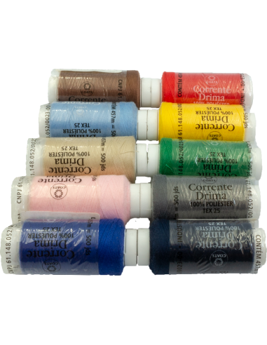 Hilo para coser Drima Coats Cadena, Bobina de 500 yds 100% Poliester