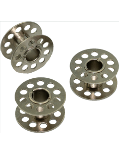 Carrete/carretel metálico para maquinas coser caseras, 3un,