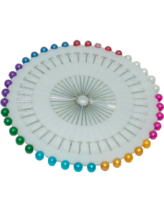 Alfileres cabeza color redonda, rodela 40 unidades