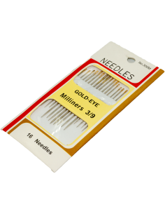 Agujas 3/9 para coser Milliners 3/9 No.300M