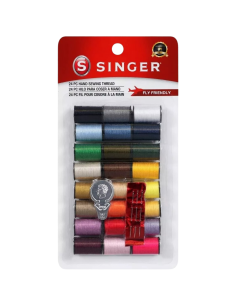 Hilos coser Singer 24 hilos, 3 agujas y 1 enhebrador 00264