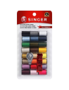 Hilos coser Singer 24 hilos, 3 agujas y 1 enhebrador 00264
