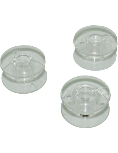 Carrete/carretel plástico para maquinas coser caseras 3un.