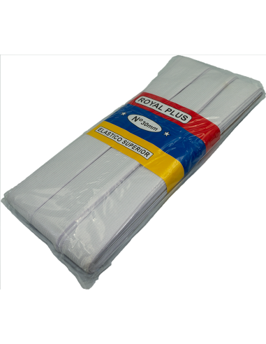 Elástico Blanco 30mm de ancho, pieza de 10 mts