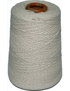 Hilo algodón virgen 450gr 5 hebras pitilla natural cruda
