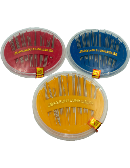Agujas para coser surtidas 30 uds rueda plástica N902