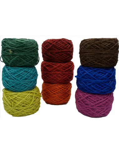 Cordel De Yute Natural 1mm 60 Metros 9 Colores (tipo Cañamo)