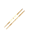 Crochet doble aluminio dorado lanas 4 medidas (2mm a 4mm)