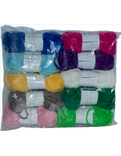 Lana Escolar, pack de 10 ovillos de 10grms 2