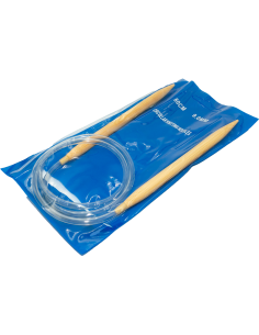 Palillo circular 80 cm bambú 2.5-12mm knitting needles
