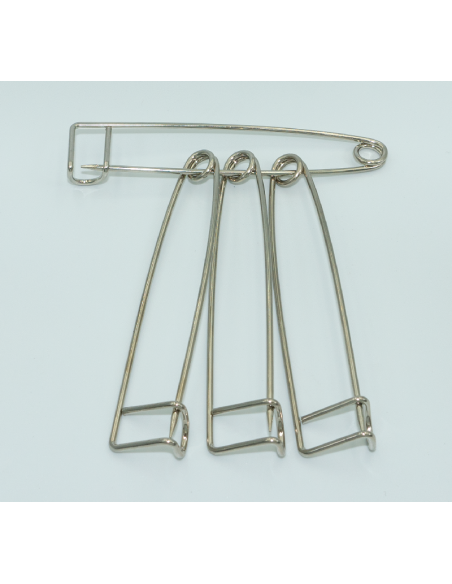 Alfiler de gancho recto para tejido 10cm 4 unidades