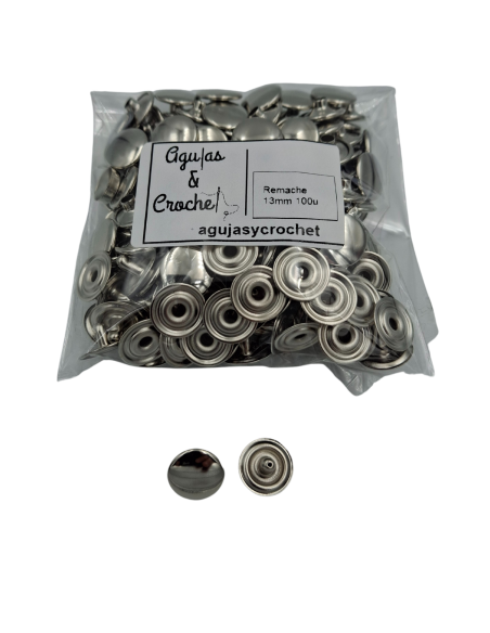 Remaches 13mm 100 unidades para remachadora de vestuario