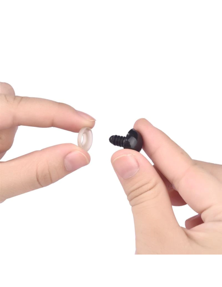 120 ojos de seguridad 12mm Negros amigurumis (60 pares)