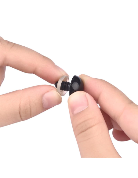 120 ojos de seguridad 12mm Negros amigurumis (60 pares)