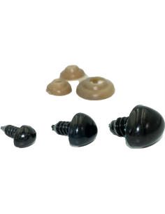 12 narices de seguridad 12mm x 15mm para amigurumis y otros