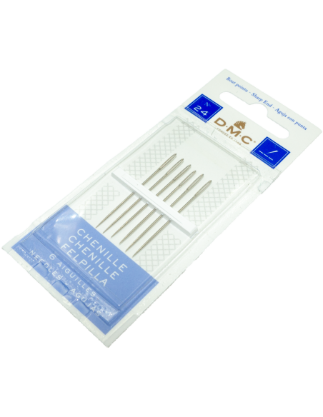 Agujas para bordar DMC punto cruz Chenille 24 c/punta 1768/5