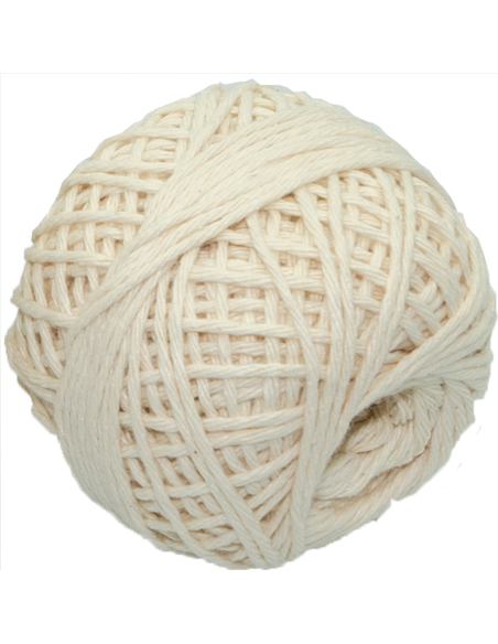 Hilo algodón virgen 35gr 5 hebras pitilla 100% natural cruda