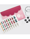 Palillos Intercambiables KnitPro Dreamz Delux 9 par + 4 cabl