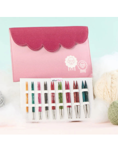 Palillos Intercambiables KnitPro Dreamz Delux 9 par + 4 cabl 2