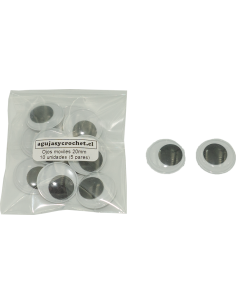 Ojos móviles / ojos locos 10, 12, 15 y 20mm 2