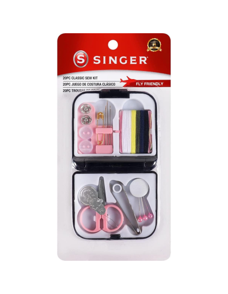 Costurero kit costura de bolsillo Singer 20 piezas