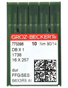 Agujas Talón Delgado Máquina Industrial Groz beckert DBX 1