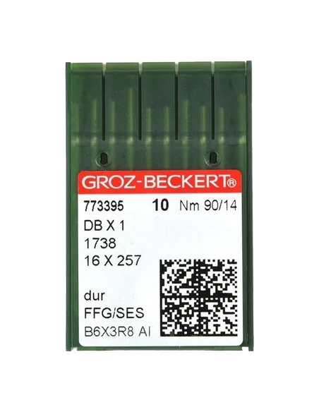 Agujas Talón Delgado Máquina Industrial Groz beckert DBX 1