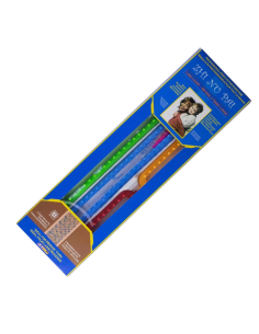 Kit de tejido 4 Telares rectos plásticos + gancho