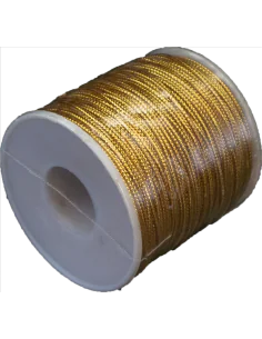 Cordón de Lurex dorado 1mm 100 mt