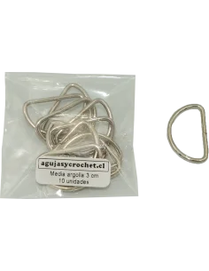 Medialunas (media argolla) 3.4cm, 10 unidades