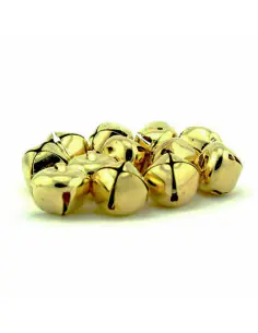 Cascabel 38mm dorado 100 unidades adorno navideño navidad